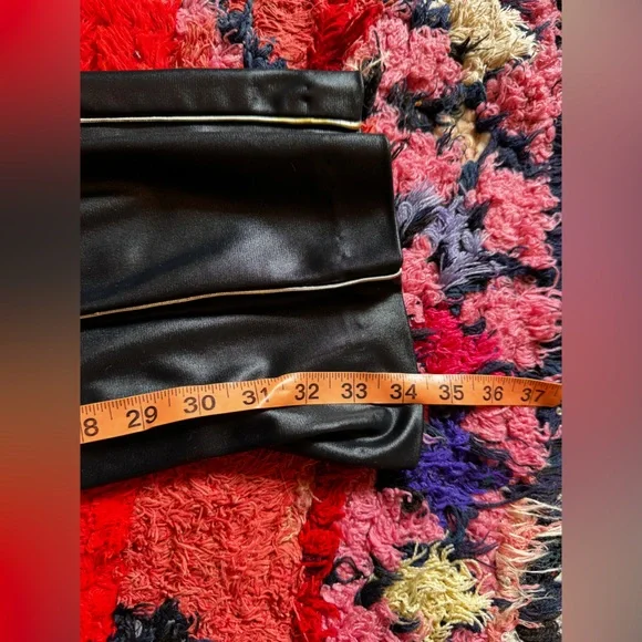 Deadstock 70s Vintage Fredricks of Hollywood Liquid Faux Leather studded Pants - Picture 9 of 12